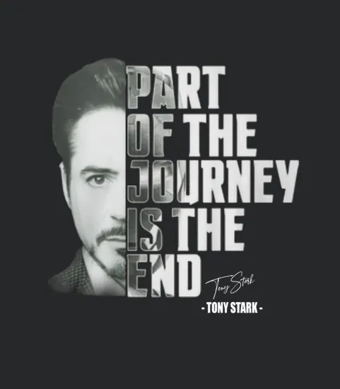 Tony Stark Part Of The Journey Is The End Signature