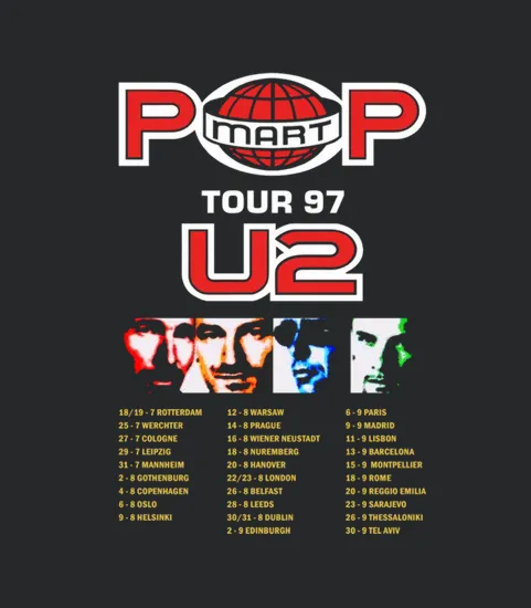 2 Side Limited Edition U2 Band Pop Tour