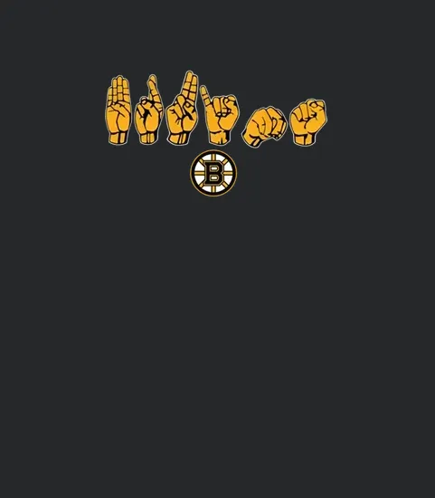 2023 Sign Language Boston Bruins