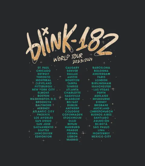 Blink 182 Smiley World Tour
