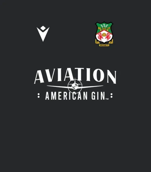 Wrexham Fc Football Club Aviation Gin Gede Black