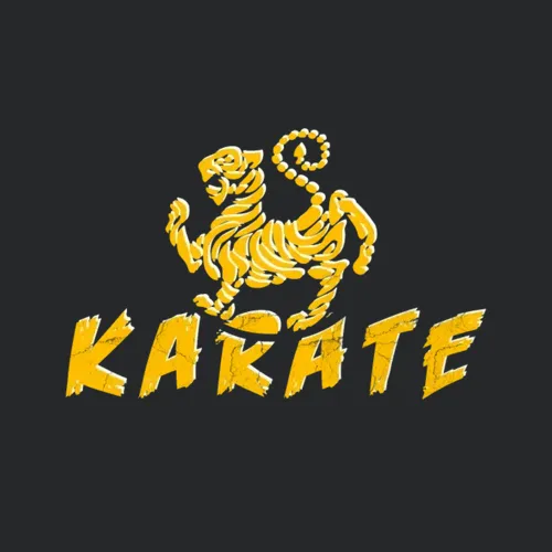 Vintage Golden Shotokan Tiger Karate Shirt Design
