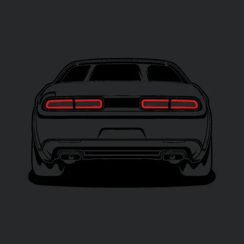 Challenger Rt Srt8 Srt392 Hellcat Redeye Line Art