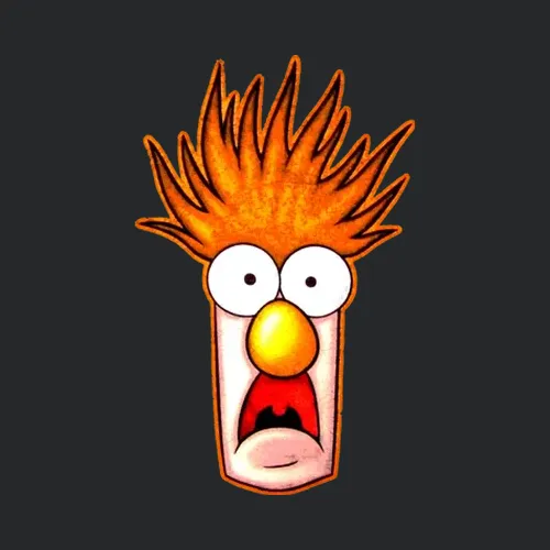 Beaker The Muppets Big Face