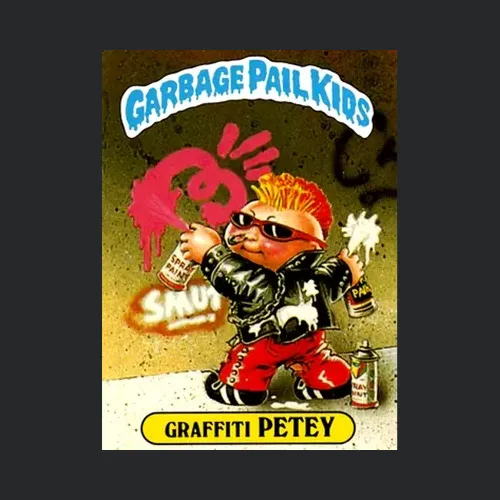 Graffiti Petey Garbage Pail