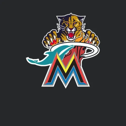 Miami Pro Sports Teams Logo Mashup City Pride Fan