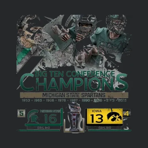 Michigan State Big Ten Champion 2015 Football Fan