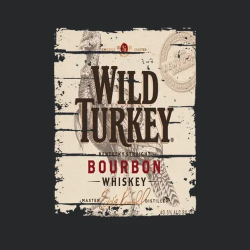 Wild Turkey Bourbon Alcohol Drinking Gift Distressed