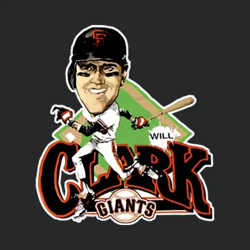 Will Clark Retro Caricature
