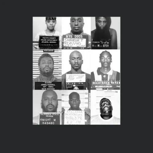 Famous Rappers Mugshot Collage Rap Hip Hop Music Fan