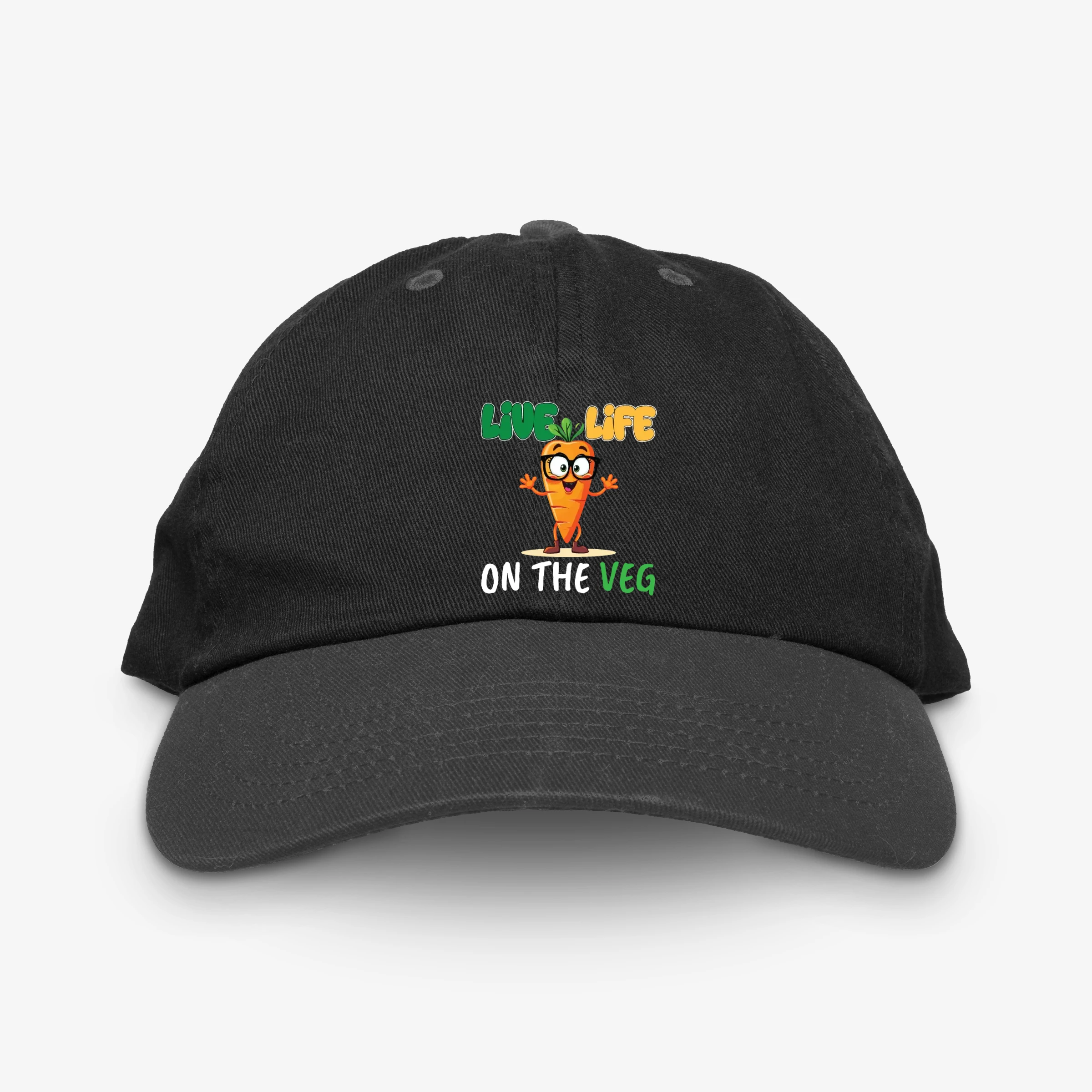 Funny Plant Based Design Carrot With Funny Vegan