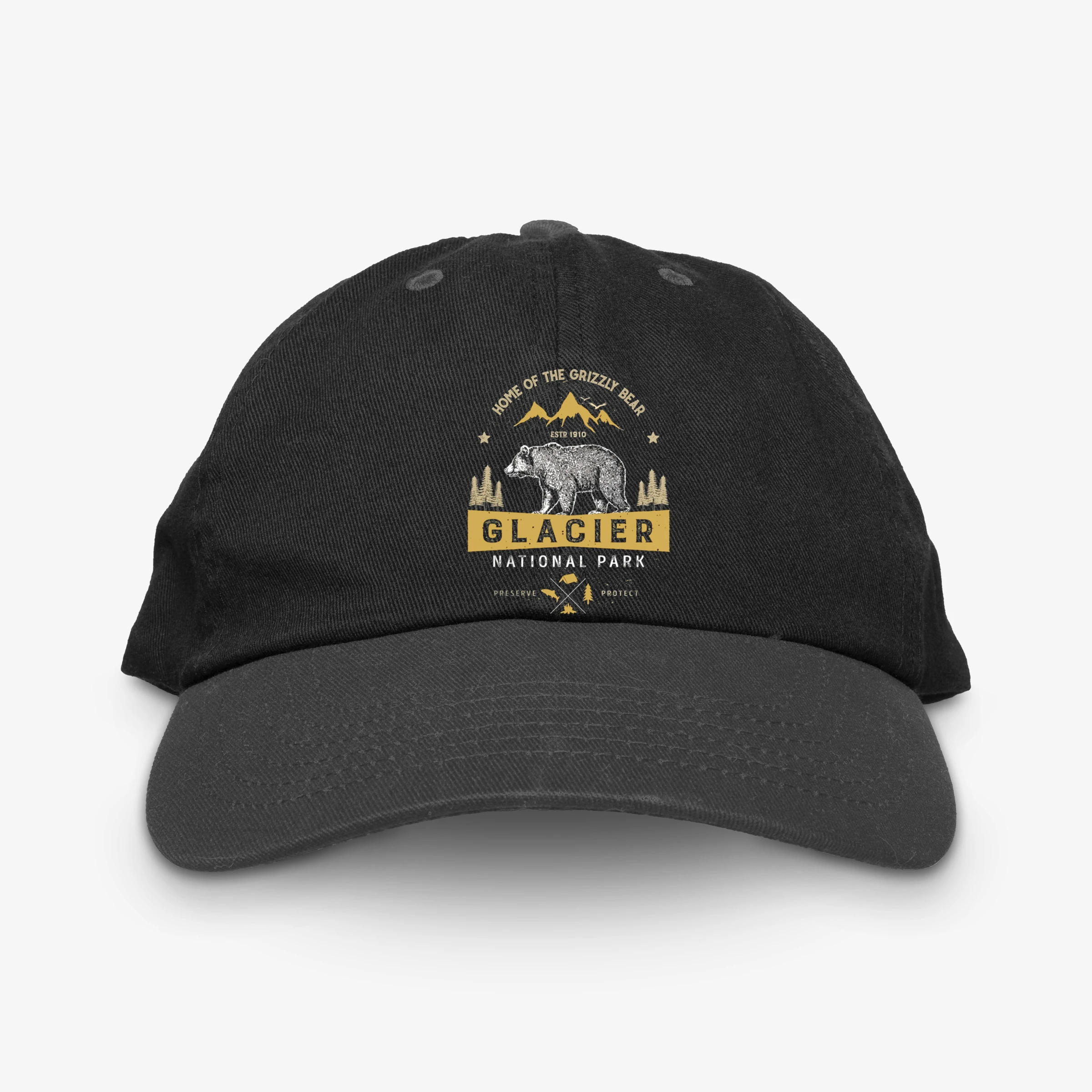 Glacier National Park Vintage Montana Bear Men Women