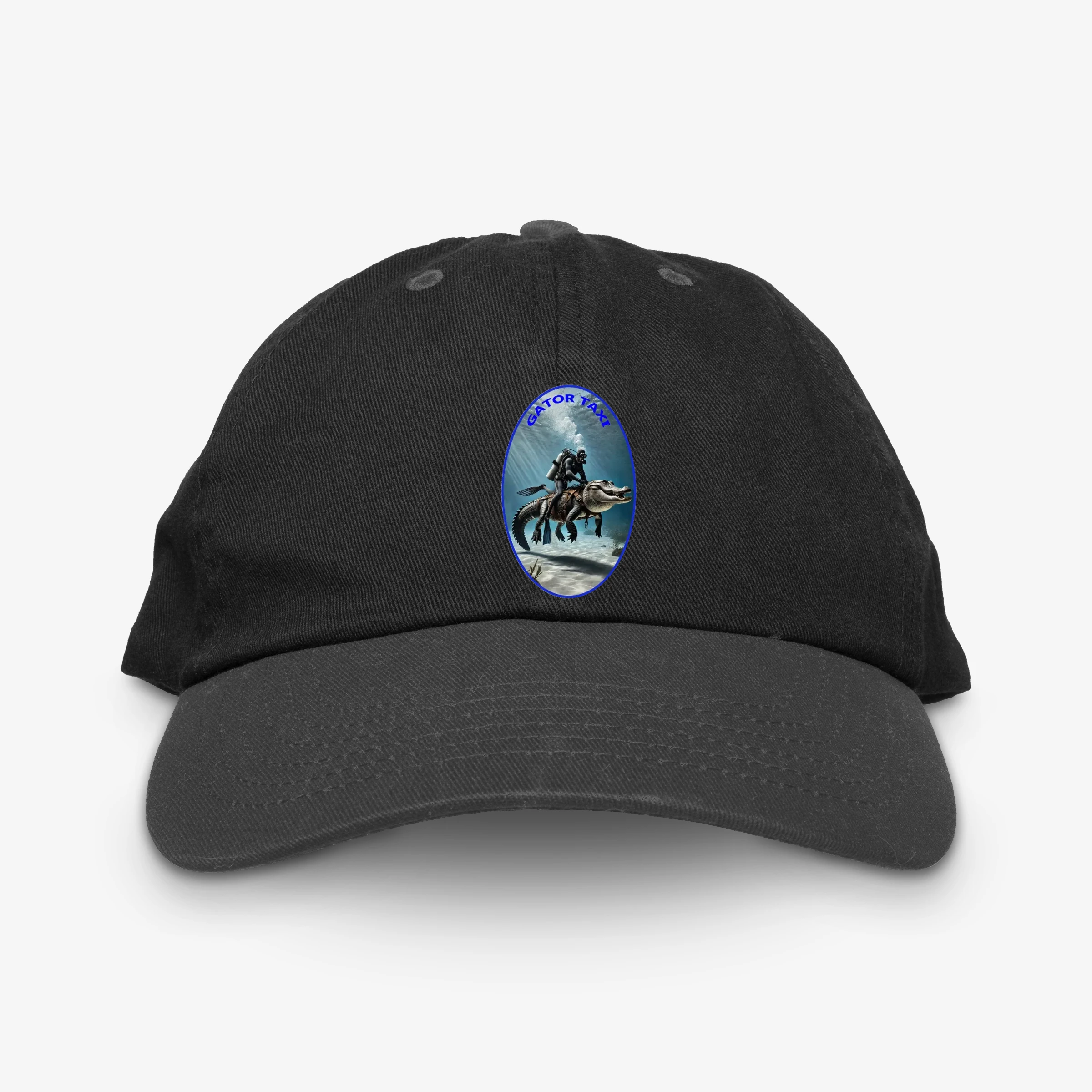 Vintage Scuba Diving Diver Riding An Alligator Urm