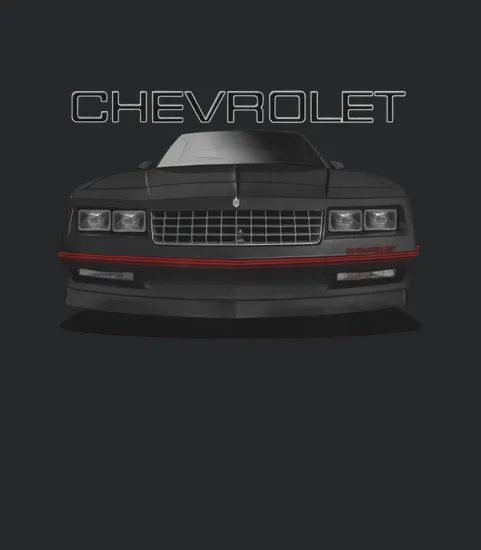 1980s Chvy Monte Carlo Ss Front Black