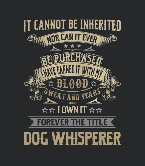 Dog Whisperer Forever Job Title