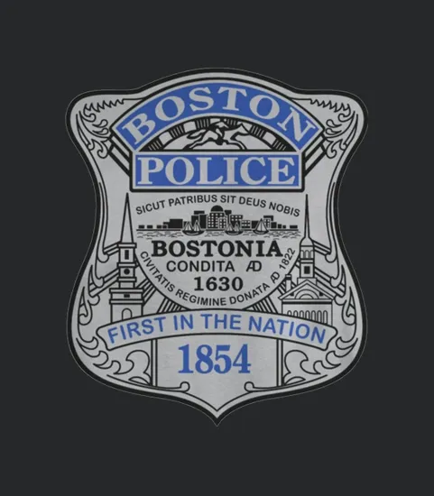 Limited Edition Boston Police Badge Small Mens Premium
