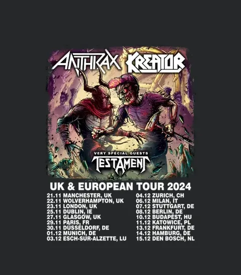 2 Sides 001 Anthrax Kreator Tour 2024
