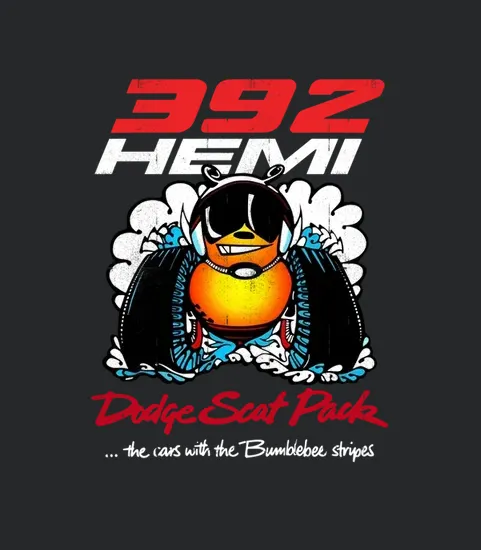 Dodge Scat Pack Logo Back 2 Grx