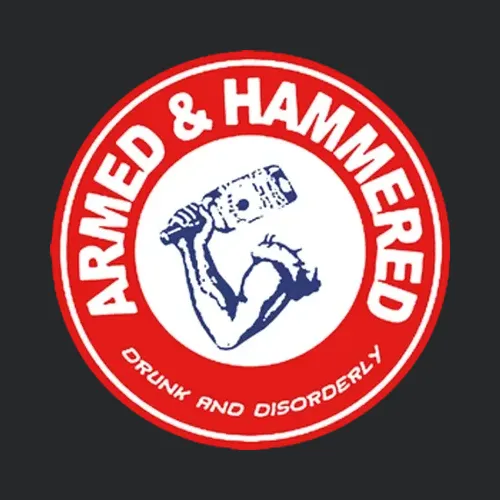 Armed And Hammered Funny Black