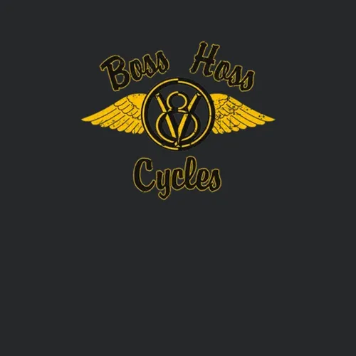 Boss Hoss Cycles Automobile Car Motorcycle Parts Cool Distressed Brand Logo Emblem