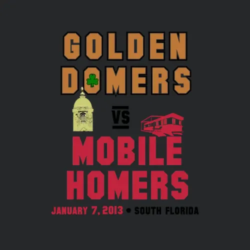 Golden Domers Vs Mobile Homers Notre Dame Alabama Blue