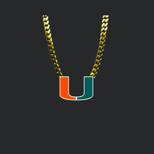 Miami Hurricanes Logo Ncaa College Football Turnover Chain