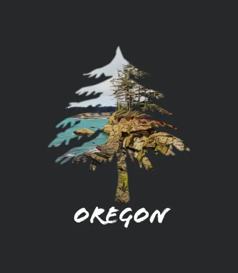 Oregon Coast Tree Print