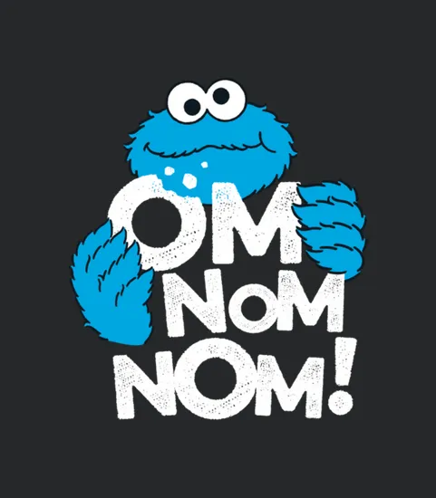 Sesame Street Cookie Monster Om Nom Nom