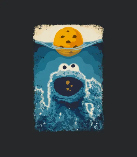 Sesame Street Cookie Monster Like Shark