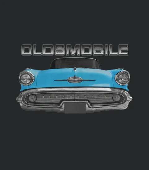 1957 Olds Two Side Blue