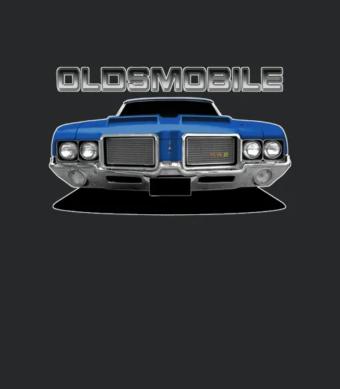 1972 Oldsmobile 442 Front Blue