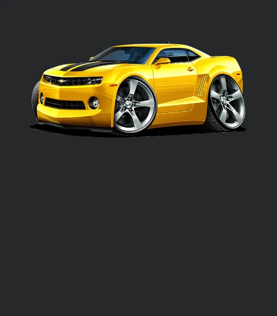 2010 12 Chevy Camaro Yellow Black Car