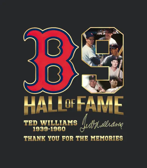 B9 Hall Of Fame Ted Williams 1939 1960 Thank You For The Memories Signature