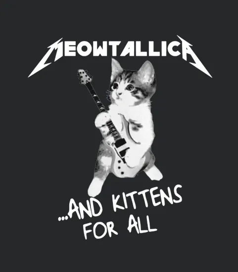 Cat Play Guitar Meowtallica And Kittens For All
