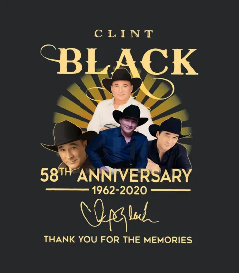 Clint Black 58th Anniversary 1962 2020 Thank You For The Memories Signature