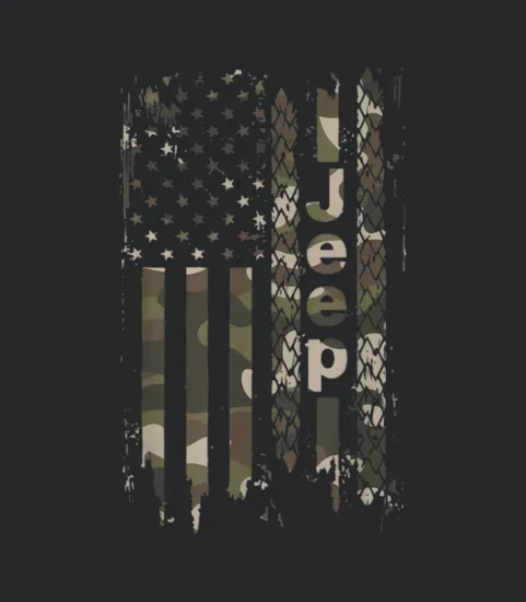 Jeep Camo American Flag