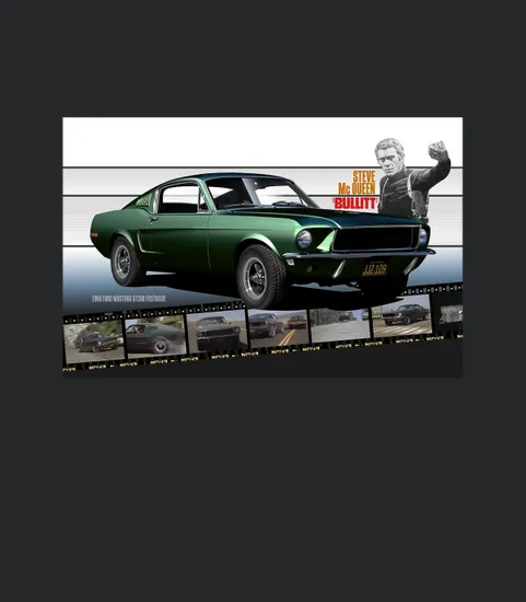 Steve Mcqueen Bullitt 1968 Ford Mustang
