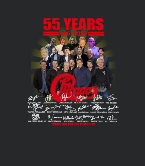 Chicago Band 55 Years 1967 2022 Thank You For The Memories Signatures