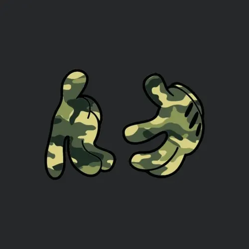 Mickey Mouse Camo Hands