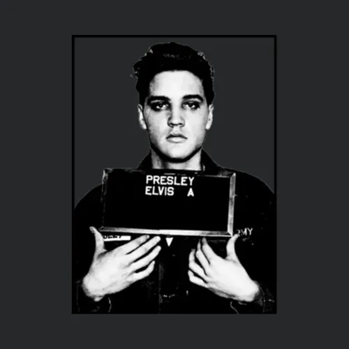 Elvis Famous Mugshot Legendary Icon Presley Fan