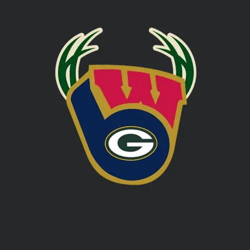 Wisconsin Sports Football Baseball Basketball Logo Mashup Sports Fan T